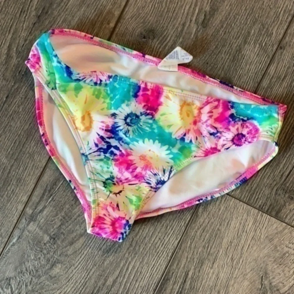 OP swim bikini bottom color splash neon size 14 girls